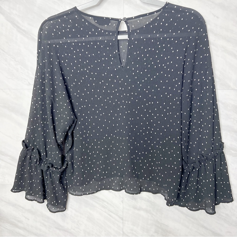 Topshop Bell Sleeve Crop Blouse 4